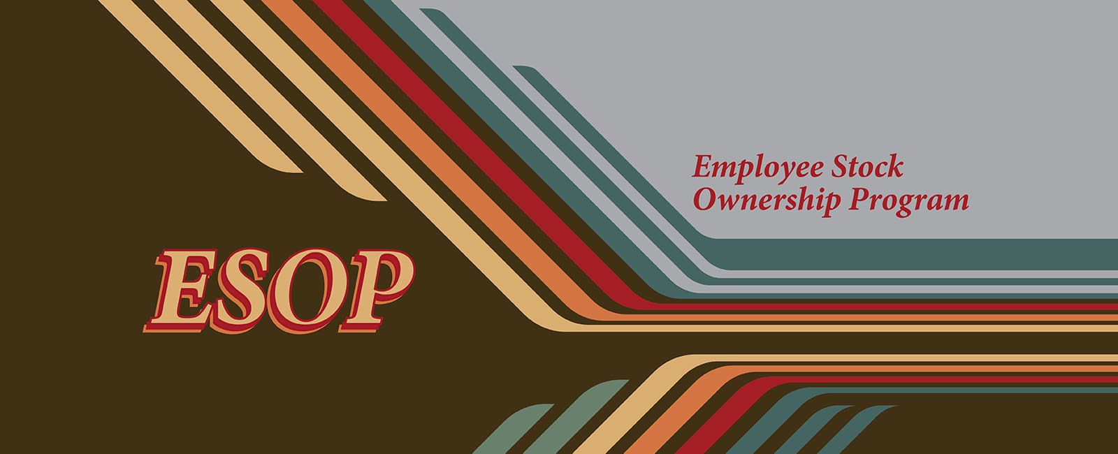 1970s design showing how Lamp Rynearson became an ESOP, Employee Stock Ownership Program
