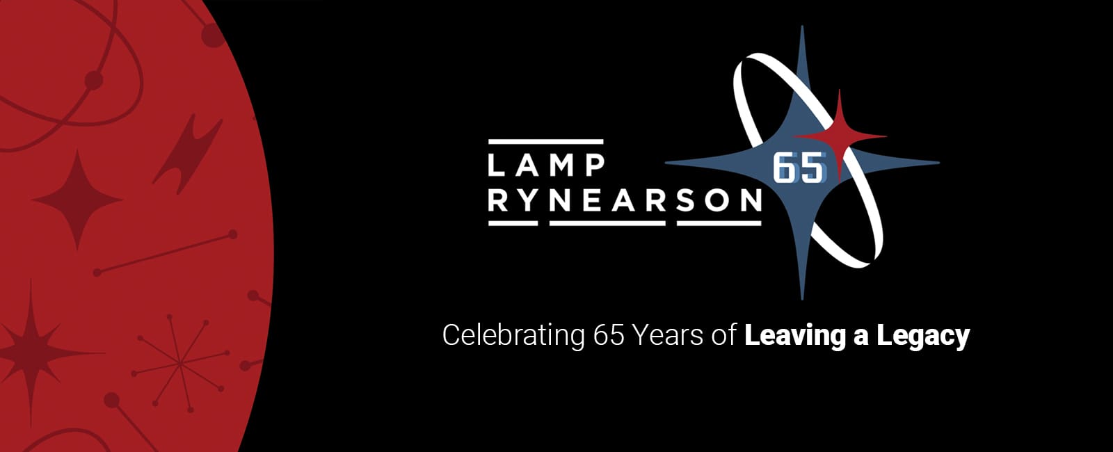 Lamp Rynearson's 65th anniversary logo design