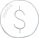 coin icon for financial stability core value