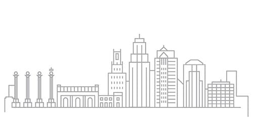 Kansas City skyline drawing