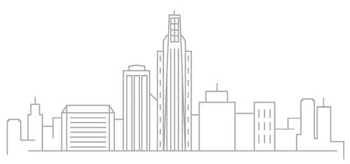 Omaha skyline drawing